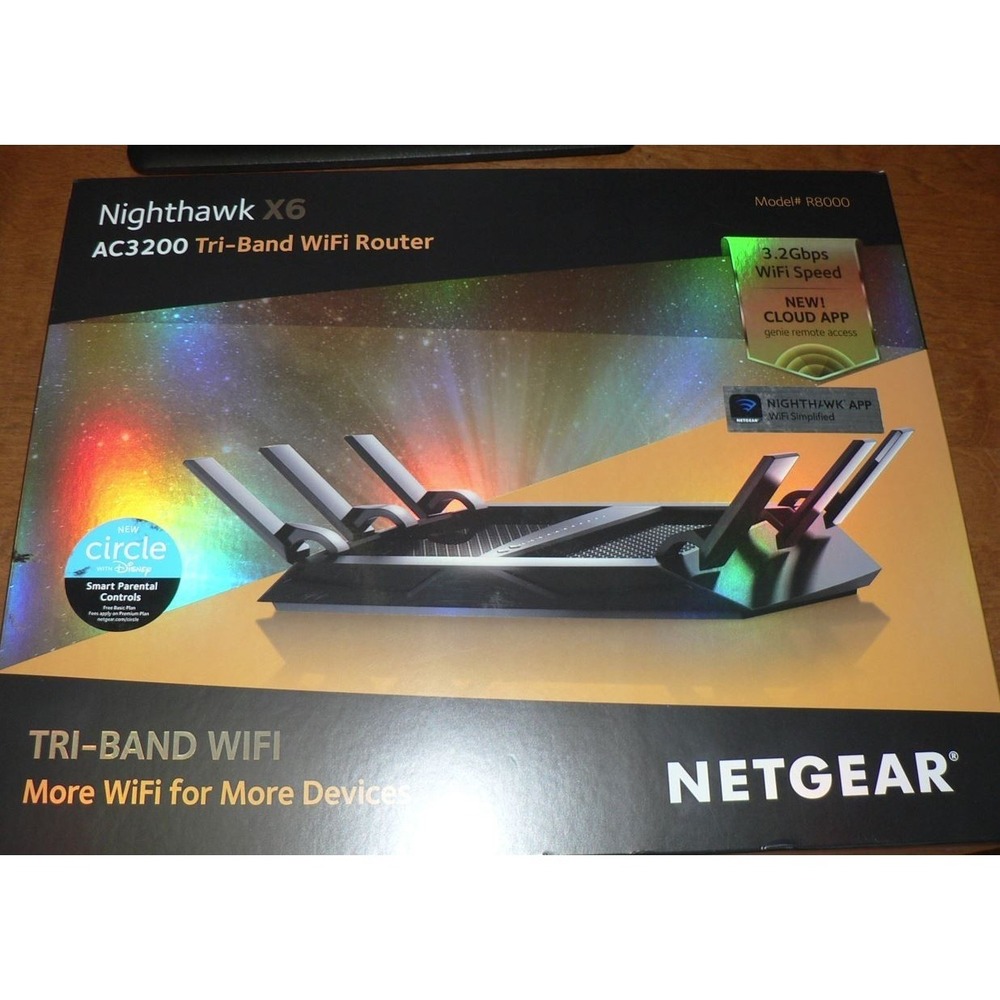 NETGEAR AC3200 Nighthawk X6 R8000 Tri-band WiFi Router